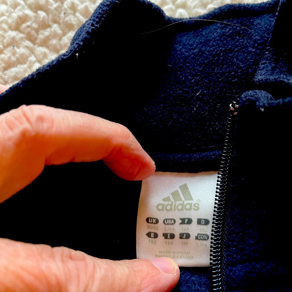 Adidas fleece 1/4 zip with Norte dame insignia